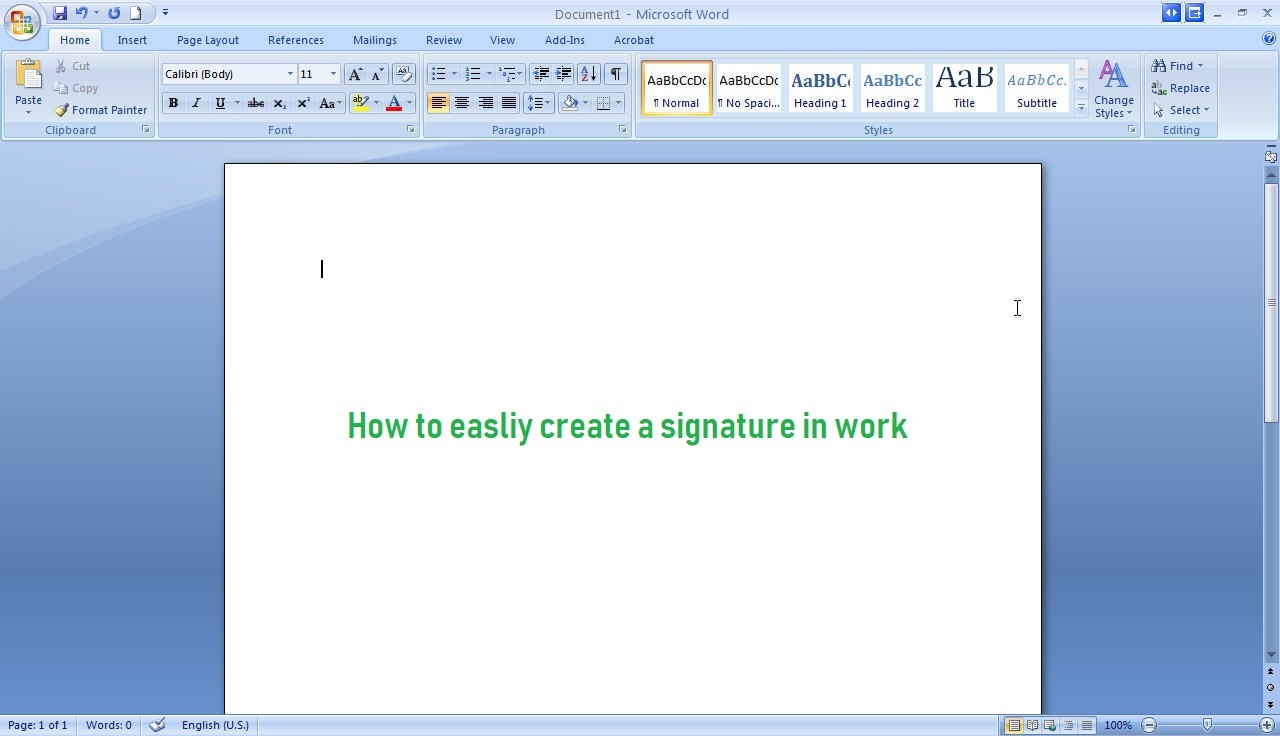 Create Signature In Word With Supereasy Steps ESign Genie