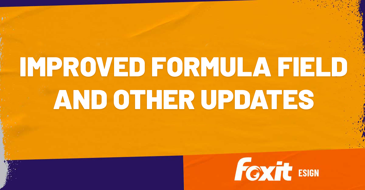 Improved Formula Field